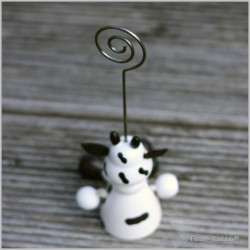 Kärtchen Bilder Halter Kuh