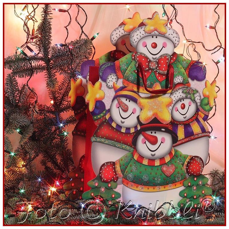 Glitter XL Geschenk Tasche Schneemann