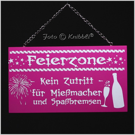 Vollfarbe Schild 10x18 Spruch 02