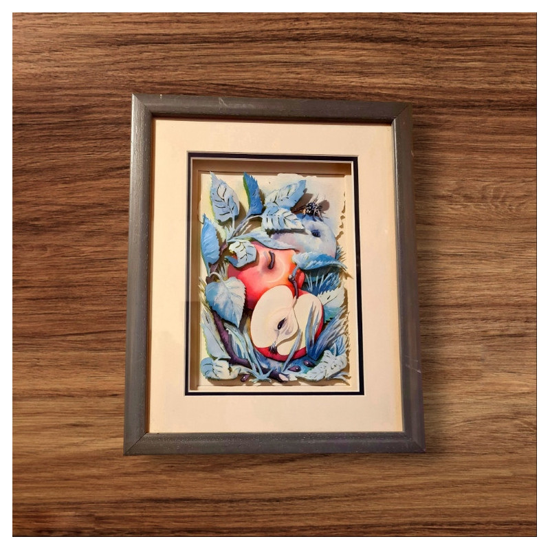 Dreidimensionales Kunstwerk Scherenschnitt