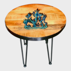 Epoxidharztisch Mangoholz mit Tattoo