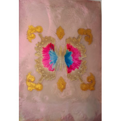 Wandbild-Epoxidharz Butterfly Abstrakt