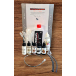 Octopus Alcohol Ink Starter Set 5 x 30 ml in MIDNIGHT, BROWNIE, SNOWFLAKE, GOLD RUSH und COIN COPPER für Fluid Art Bilder