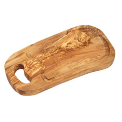 Steakbrett L33-35 RUSTIKAL mit Grifflasche und Saftrille
