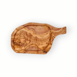 Tranchierbrett (L45-49 cm) mit Saftrille & Griff