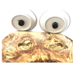 Futterstation RUSTY 2 x 0,4 Liter Porzellanschalen