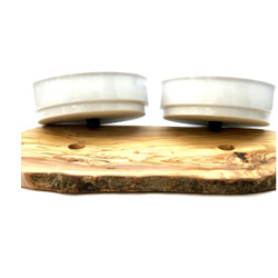 Futterstation RUSTY 2 x 1,5 Liter Porzellanschale) für Futter & Wasser