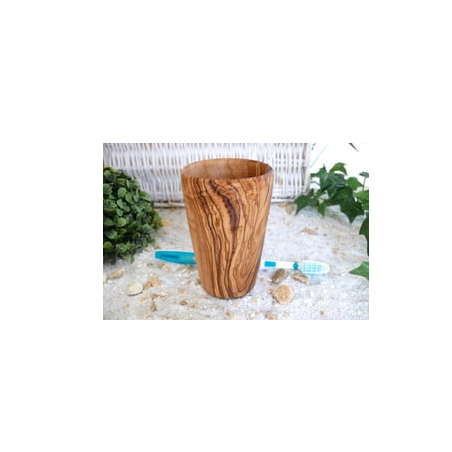 Zahnputzbecher GROSS aus Olivenholz