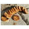 10 Holzscheiben / Astscheiben Olivenholz Ø 3cm