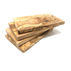 Frühstücksbrett (30x15cm) eckig aus Olivenholz